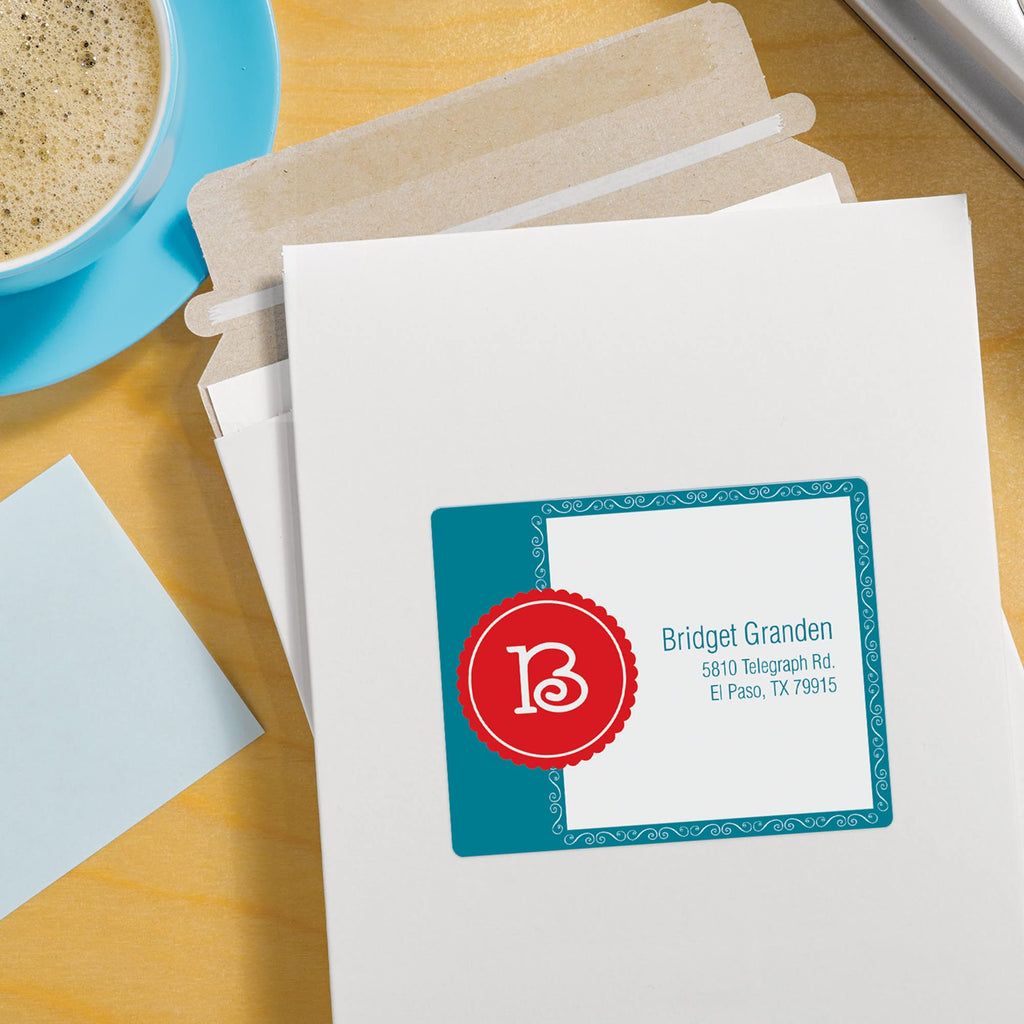 Avery® Print-to-the-Edge Printable Shipping Labels, 3" x 3.75", Matte White, Sure Feed® Technology, Laser & Inkjet Compatible, 150 Blank Labels, Great for Mailing, Branding, and More (6874) 1