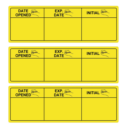 United Ad Label Medication Instruction Labels Color Size Shape Medication Stickers 1/2 x 1.5 Inch - Green Medical Labels 1000 Pcs/Roll (Yellow) Yellow