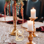 Wedding Table Numbers 1-20, Wooden Reusable Tabletop Signs with Stand for Wedding Reception Banquet Anniversary Party Birthday Bridal Shower Hotel Bar Restaurant Farmhouse Decorations