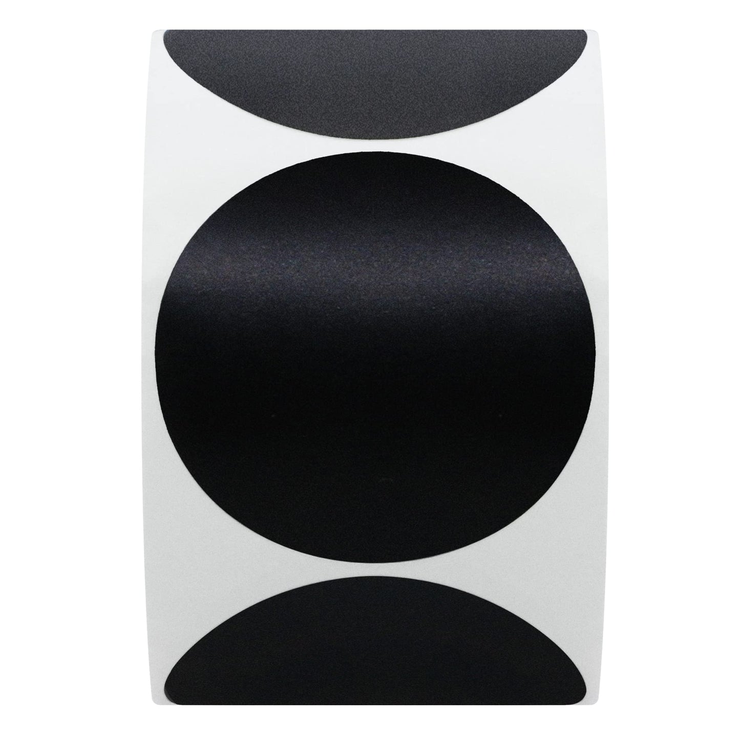 Hybsk 2 Inch Blank Black Target Pasters for Shooting 300 Labels on a Roll (Glossy Black) Glossy Black