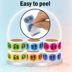3000Pcs Discount Stickers,1 in Percent Off Sale Stickers,6 Rolls