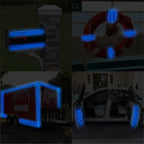 SWRT Reflective Tape 2 Inch x 30 Feet DOT-C2 Shining Star Fade Resistant Blue Reflective Tape Outdoor Waterproof Strong Adhesive Safety Warning Tape Reflector Conspicuity Tape for Trailer Trucks Bike