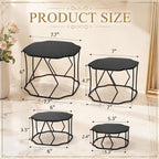 4 Pack Metal Food Display Risers, Pizza Stand with Nesting Design