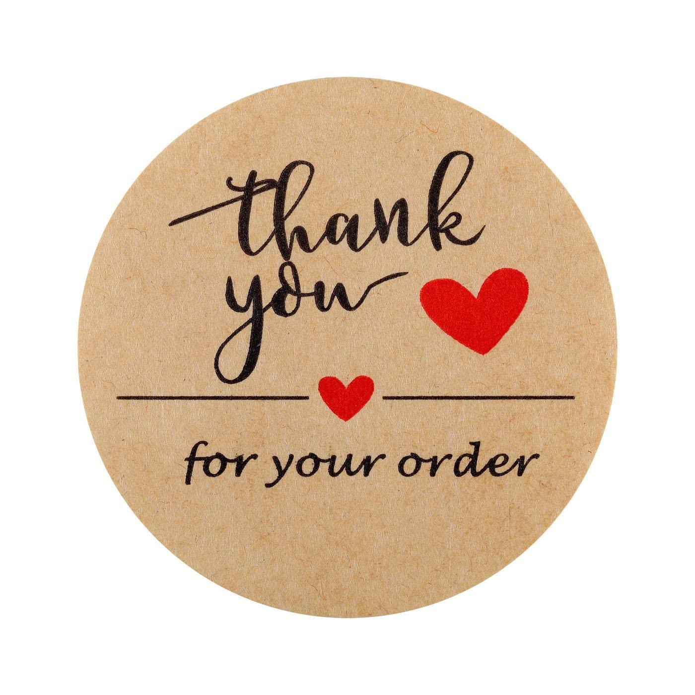 Lpraer 1000Pcs 2" Thank You for Your Order Stickers Roll Retro Adhesive Thank You Label for Packaging,Small Business,Envelopes,Cards,Letters,Boxes Thank You for Your Order (2 Inch 1000 Labels)