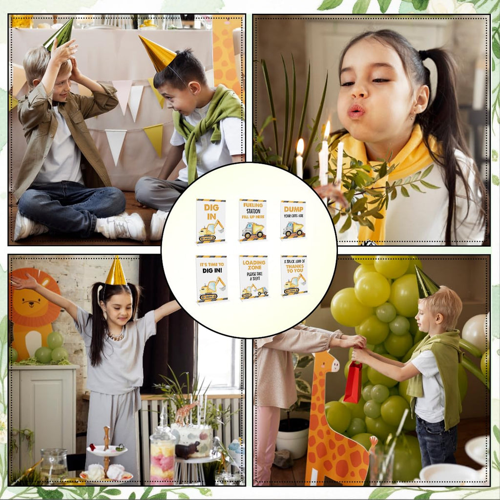 Construction Theme Birthday Party Supplies, Excavator Birthday Decorations