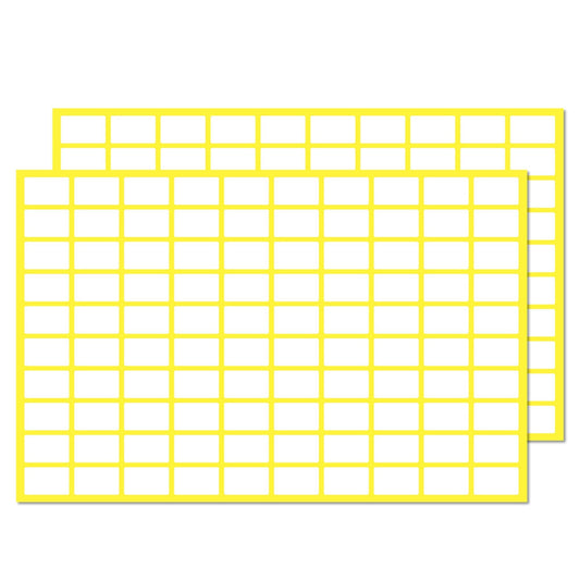 0.5" x 0.3", 2000 Pack - Small Price Stickers, White Label Stickers to Write On