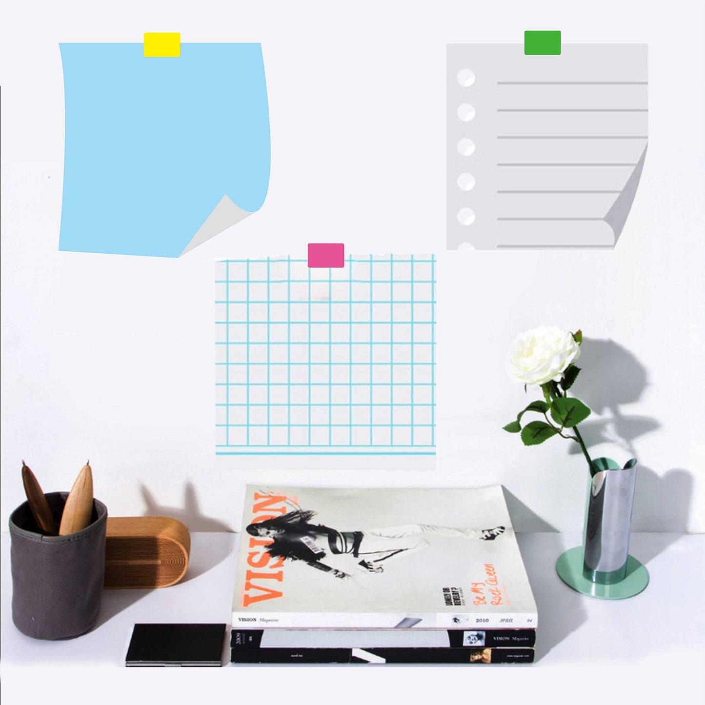 PARLAIM Rectangle Color Coding Labels, 3/4" x1/2" Rectangular, 7 Multi Bright Colors 1575PCS Square Code Sticker 7 Colors