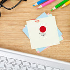Red ChromaLabel 0.50 inch round removable color coding dot stickers, pack of 1200, shown on a white background.