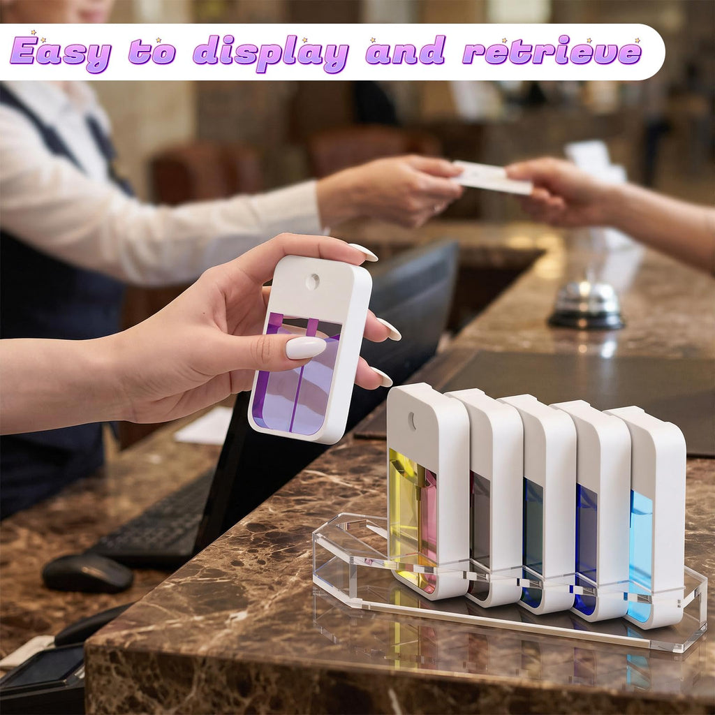 Display Stand for 6 Touchland Hand Sanitizer Spray, Storage Holder(Clear) Clear