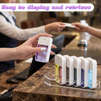 Display Stand for 6 Touchland Hand Sanitizer Spray, Storage Holder(Clear) Clear