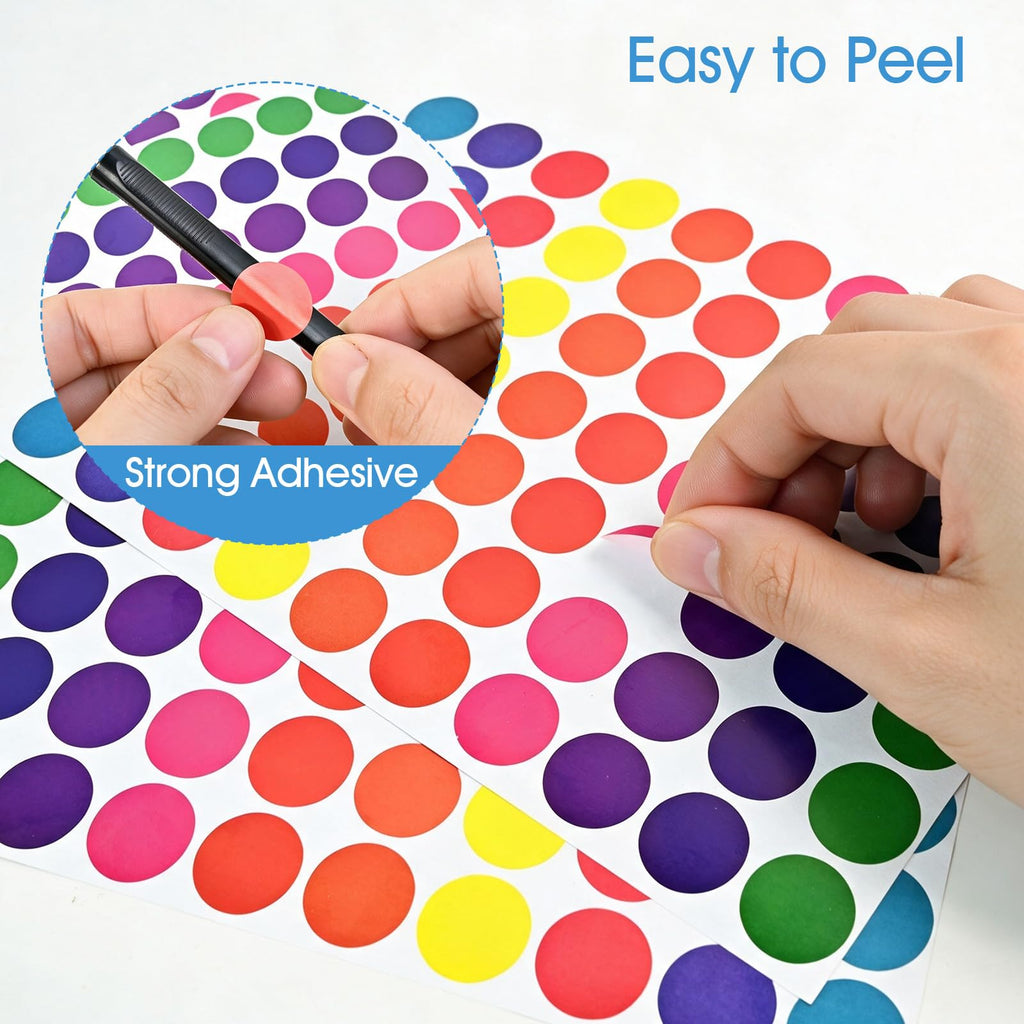 1400 PCS Round Color Coding Labels Stickers Classroom Must Haves