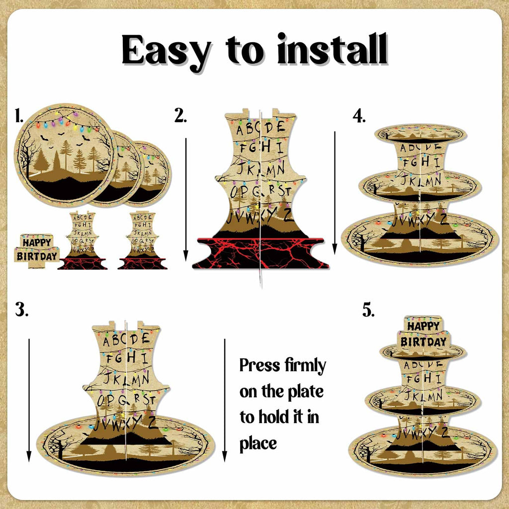 Horror Themed Birthday Party Cupcake Stands Cake Tower