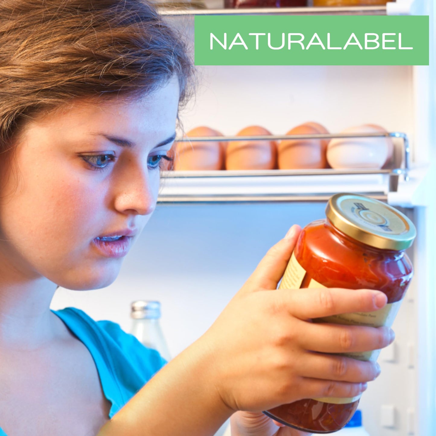 NATURALABEL 500 PCS Blank Dissolvable Food Labels with Dispenser - No Residue, for Meal Prep & Food Storage Containers (3/4" x 2")