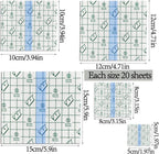 100Pcs Transparent Stretch Adhesive Bandage, BetterJonny 5 Sizes Waterproof Clear Adhesive Bandages Disposable Tattoo Bandage Stretch Bandage Tape for Swimming and Shower Assorted Sizes: 2/3/4/4.8/6 Inch (100 Pcs)