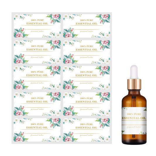 Essential Oil Labels Stickers, Suitable for 5ml 10ml 15ml 20ml 30ml Essential Oils Standard Bottles Waterproof Labels(100 PCS) (large A) Large A