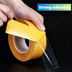 Ultra Thin Clear PET Double Sided Tape 2” x 82 Ft Strong Adhesive Removable No Residue Transparent Mounting Tape for DIY Crafts Office Home Decoration Industrial Fixing 2" X 82 Ft