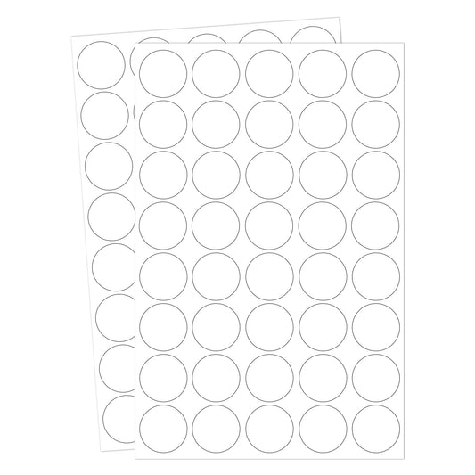2000 PCS Circle Dot Stickers 3/4"" Round Color Coding Label Stickers,Color Coded Stickers Label Circle Stickers for Classroom, Office(White), fwi005 White