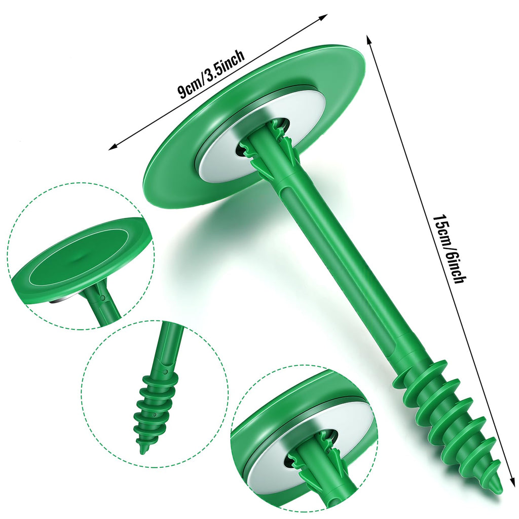 Jetec 3 Pcs Septic Tank Marker Green Plastic Septic Stick for Yard