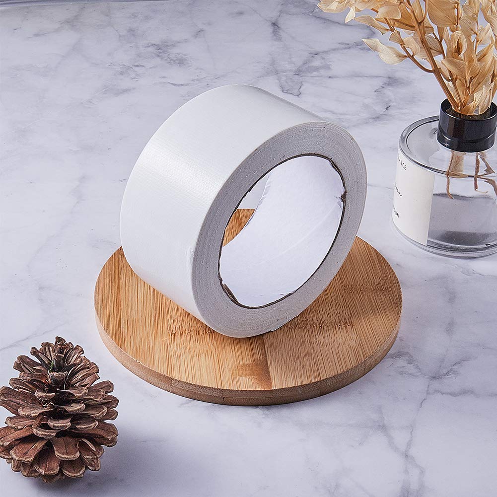 GORGECRAFT 2 Inch x 21 Yard Bookbinding Tape Cloth Book Repair Tape Cloth Library Book Repair Craft Tape for Bookbinders Sofa Cord, White