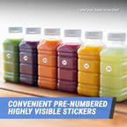 Consecutive Number Stickers 1-100, White, 0.5" Round, 900 Labels 9 Sheets (900 Labels)