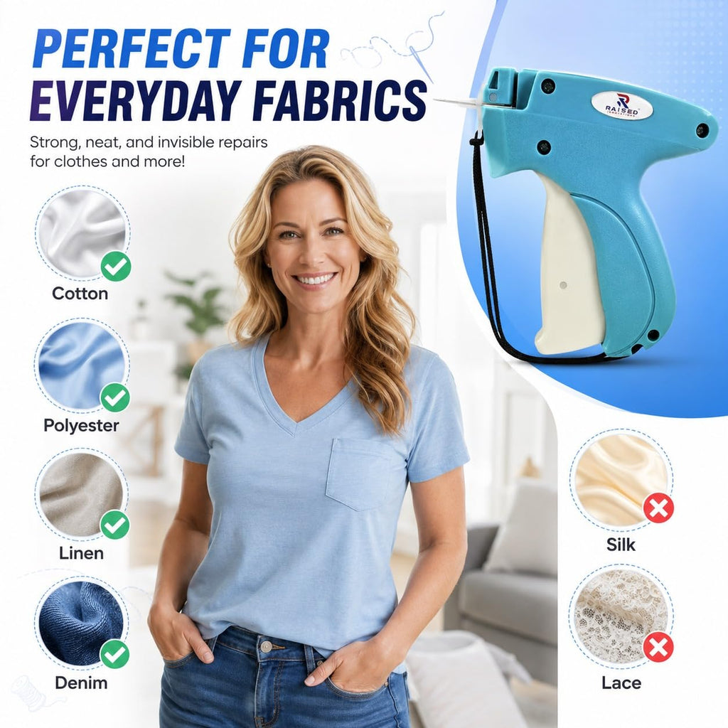 Stitch Gun for Clothes, 3010 Piece Micro Stitch Kit BLUE