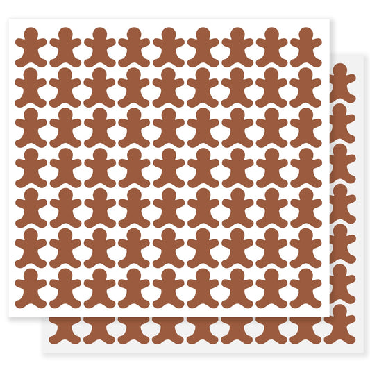 126×Small People Stickers Wall Decals Self-adhensive Vinyl Sealing Labels Birthday Party Favor Supplies DIY Art Stickers for Home Window Car Chocolate,Cards Gift Wrap Decor (Chocolates Color) Chocolates Color