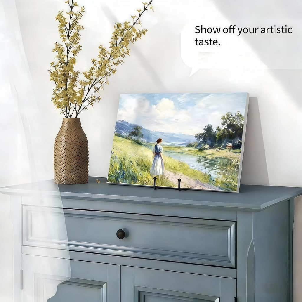 4 Pcs Decorative Plate Display Stands Picture Frame Holder