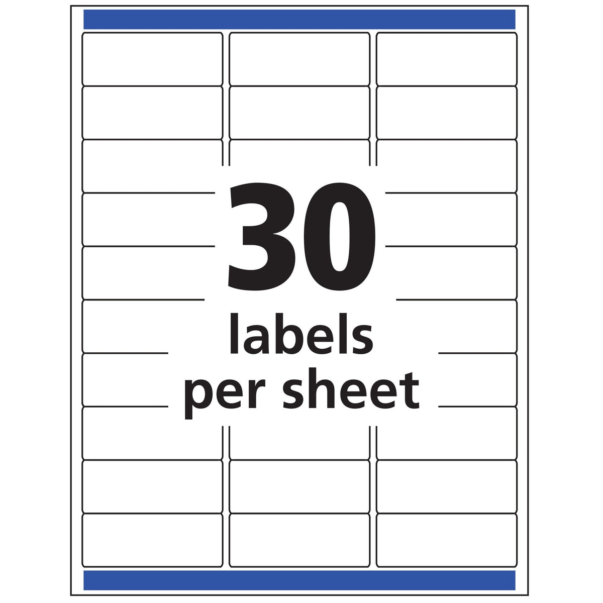 Avery Printable Address Labels for Laser Printers, 1" x 2-5/8", Matte Clear, 300 Blank Mailing Labels (15660)