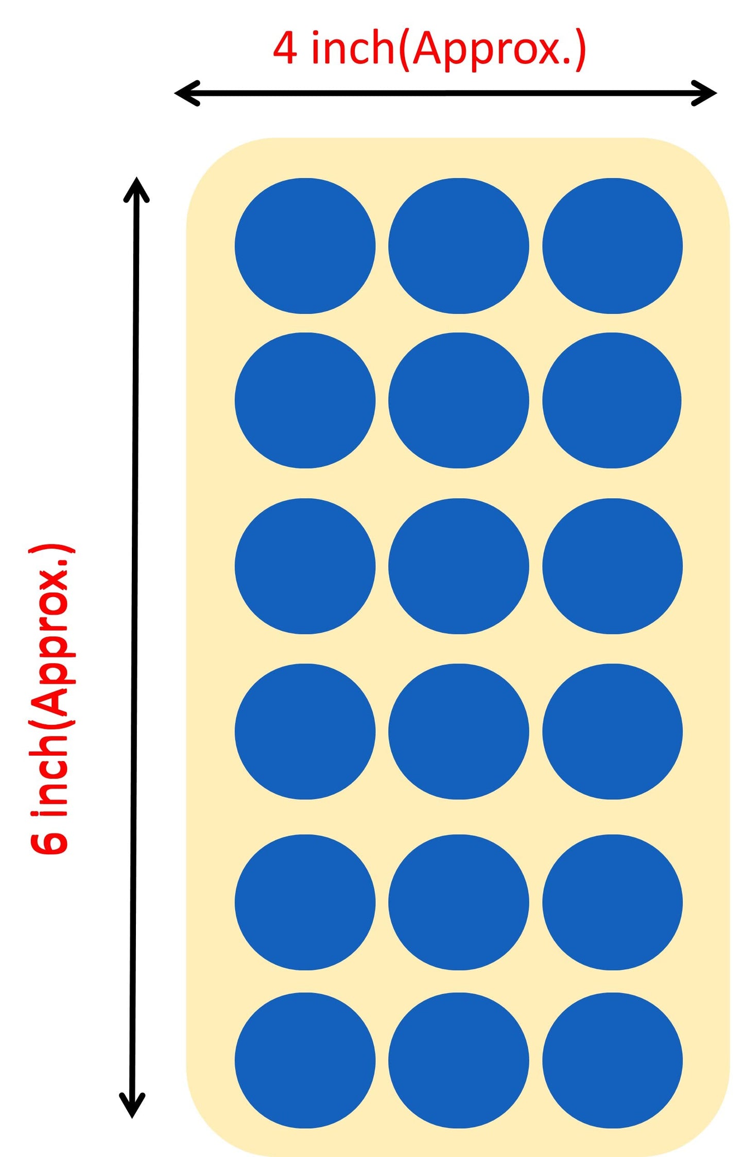 BlackDreams® 720Pcs 25mm(1 inch) Dots Sticker Round Circle Blank Labels Self Adhesive (Blue)