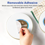 Avery Matte White Removable Oval Labels, Sure Feed Technology, Print-to-The-Edge, 4.25" x 3.25", 60 Removable Labels, Laser/Inkjet Printable 60 labels
