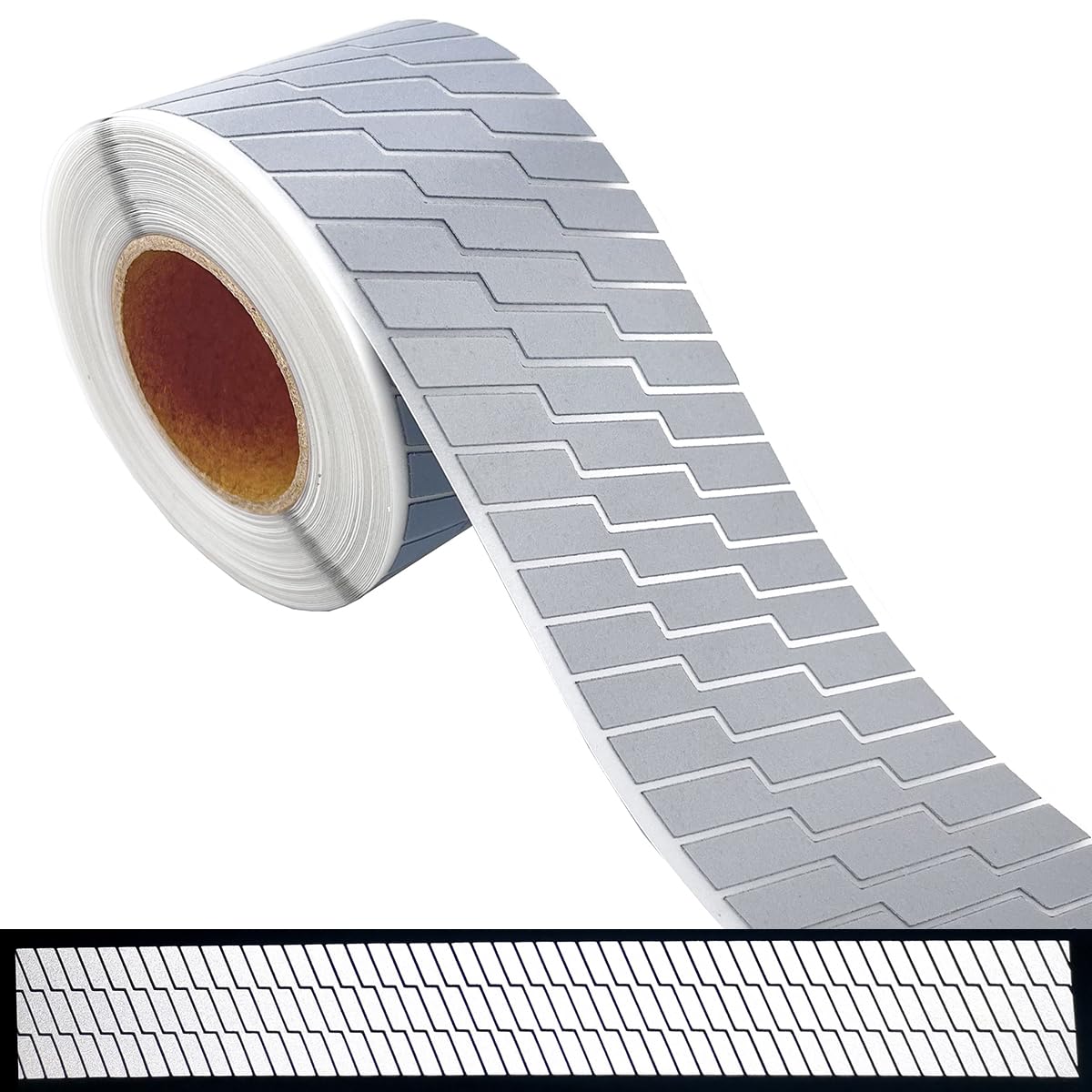 High Visibility Silver Reflective Heat Transfer Vinyl Iron On Tape for Clothing Striped-2# (2 Inch x 10 Yard)