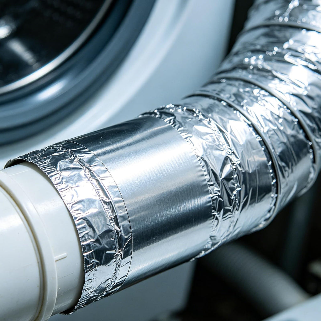 Aluminum Foil Tape, Heavy Duty 3.2mil Thick, 3 Inch x 55 Yards (165ft), High Temperature Resistant, Waterproof, for HVAC Duct Sealing, Metal Repair & Insulation 3"×55Y