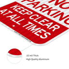 Fire Lane No Parking Sign, 2 Pack 18"x12" Fire Lane Keep Clear Signs, Rust Free Weather Resistant Aluminum, Waterproof, Durable Ink, Easy to Mount Indoor or Outdoor-By DIESOTT