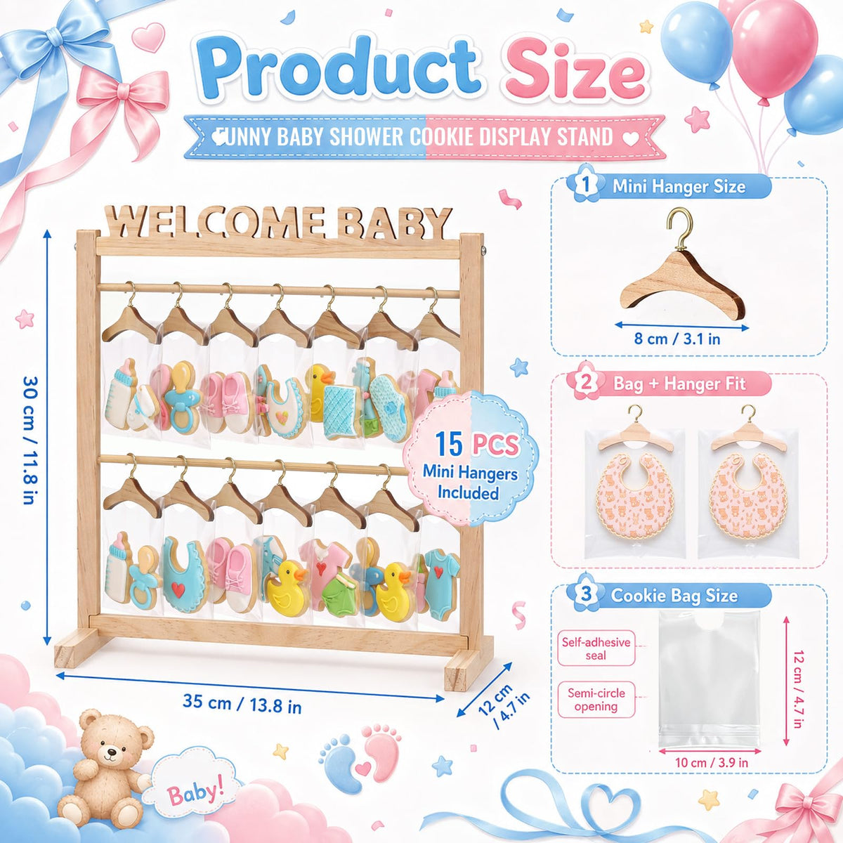 Mifoci Baby Shower Cookie Display Stand