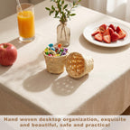 12 Pcs Mini Baskets for Crafts 2.4 x 3 Inch Basket Desktop Clutter