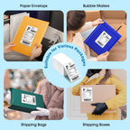 Fuxury Thermal Labels 4x6 500 Labels Fanfold Direct Shipping Label 4x6"-500 Labels