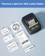 3 Roll Waterproof Thermal Labels Sticker Tape 1.57''x 1.18'', White