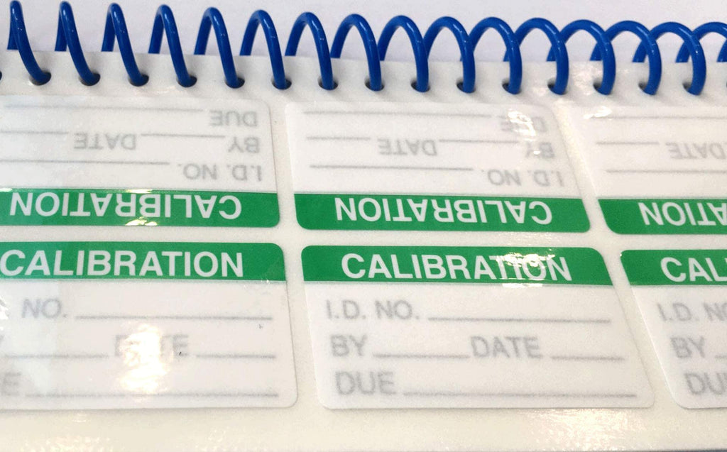 Self laminating calibration labels by wootile, 1x2 inch write-on stickers for NIST calibration and quality control inspection