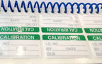 Self laminating calibration labels by wootile, 1x2 inch write-on stickers for NIST calibration and quality control inspection
