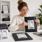 Fuxury Thermal Labels 4x6 500 Labels Fanfold Direct Shipping Label 4x6"-500 Labels
