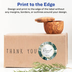 Avery® Glossy White Round Labels, Sure Feed® Technology, 1-2/3" Diameter, 200 Glossy White Labels, Print-to-The-Edge, Permanent Adhesive, Laser/Inkjet Printable 200 labels