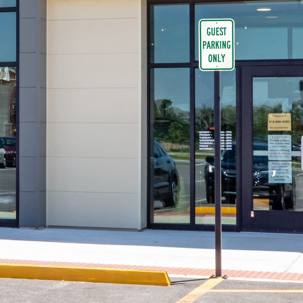 SmartSign "Guest Parking Only" Sign | 12" x 18" 3M Engineer Grade Reflective Aluminum