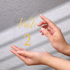 Kifmurase 30 Sets Gold Wedding Table Numbers Clear Number Display Stand