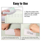 52 Pack Self-Adhesive Index Card Pockets, Clear, Top Load, 3 x 5 Inch 3" x 5"