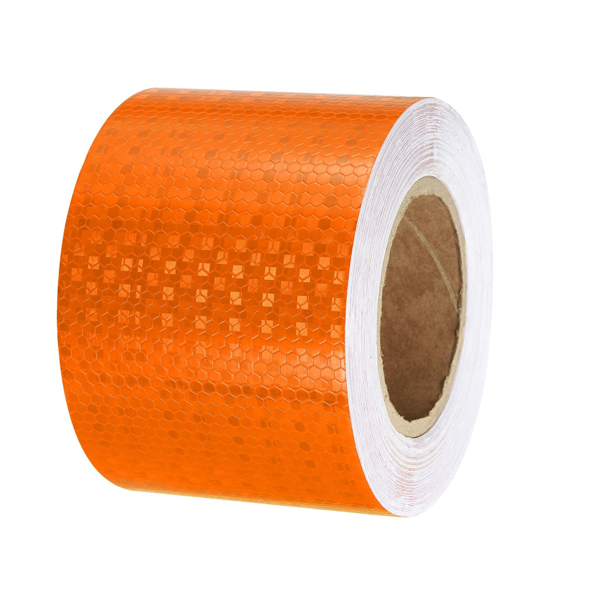 PATIKIL Reflective Tape, 1 Roll 4 Inch x 82 Ft Waterproof Self Adhesive High Visibility Caution Warning Safety Tape Reflector for Trucks Trailers Cars, Orange 4 IN x 82 FT