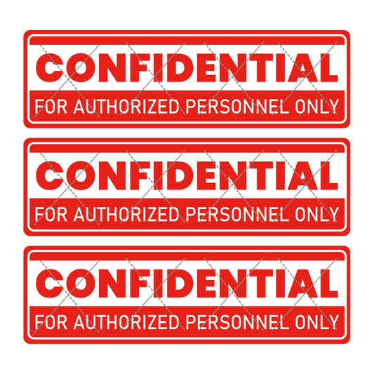 Red Confidential Sticker File Folder Chart Label 1 x 4 Inch - Confidential Tamper Evident Stickers Top Secret Stickers Confidential Labels File Handling Instructions Stickers Labels 500 Pcs