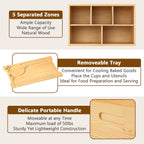 S‘mores Station with Tray Handle-farmhouse Smores Kit, Natural natural color