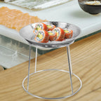 Hemoton Seafood Display Stand Stainless Steel Seafood Rack