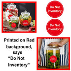 Do Not Inventory Labels 2 inch Do Not Inventory Stickers for Quality Red with White Round Circle Dots Control,Inventory,Warehouse 500 pcs per Roll
