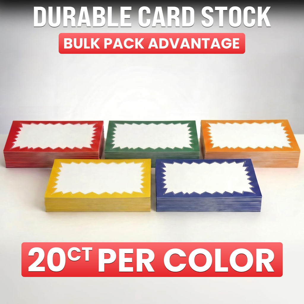 Sale Signs for Retail Stores - 100pcs, 4.5" x 6.5" 4.5" x 6.5" Variety